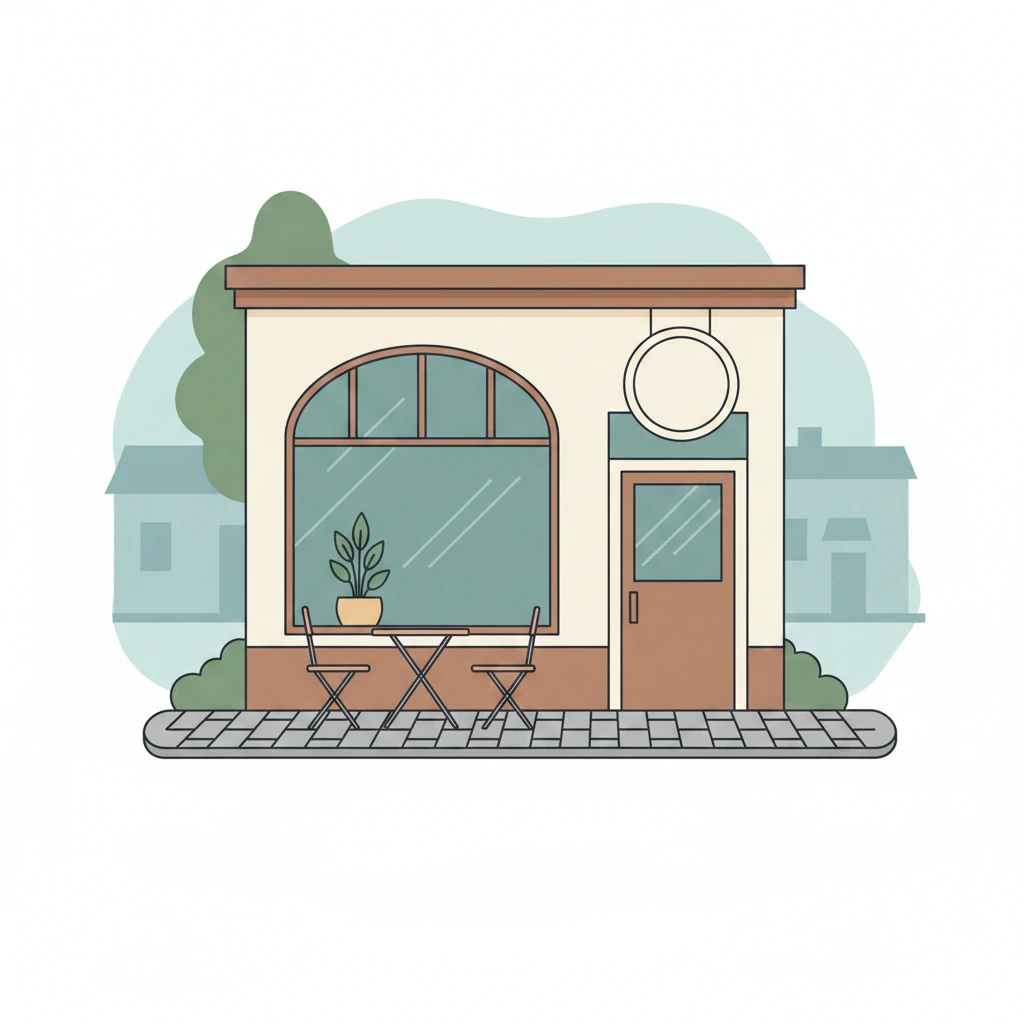 Aménagement ERP de plain-pied pour petite surface éligible au tarif notice simple.