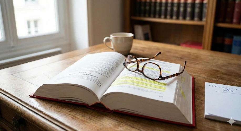 Code de la Construction et de l'Habitation ouvert sur les articles relatifs aux ERP